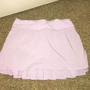 Purple tennis skirt from lulu lemon.